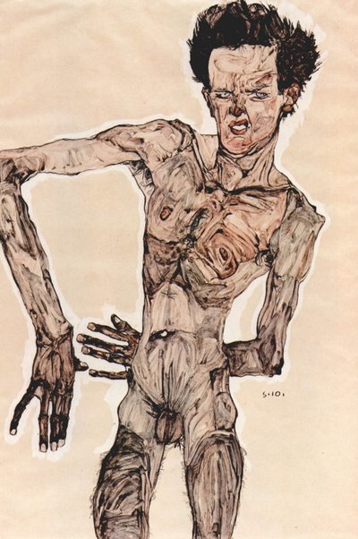 Männlicher Akt von Egon Schiele